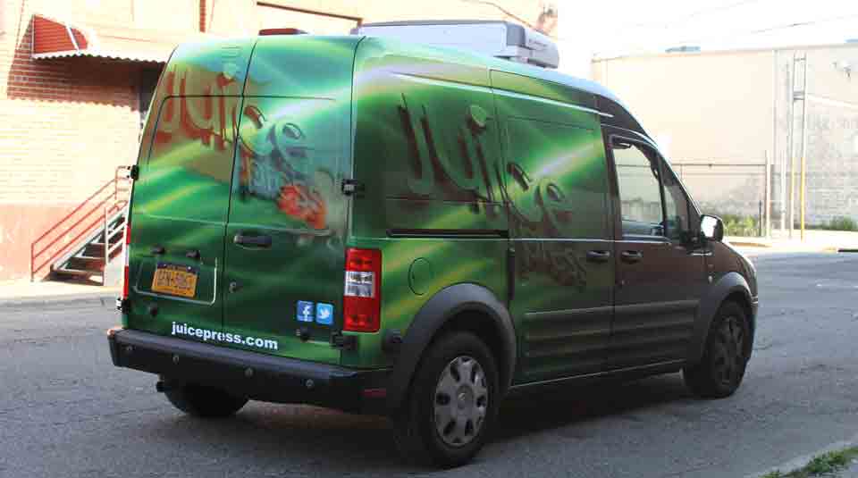 Van Partial Vinyl Wrap Advertising by KNAM Media