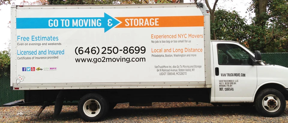 Truck Advertising Stickers by KNAM Media Group, Go To Moving, Facts about Vehicle Wraps