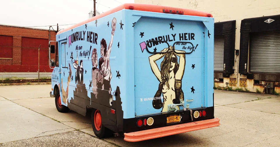 Unruly Heir Ads on Truck by KNAM Media Group, Business, Vehicle Wrap