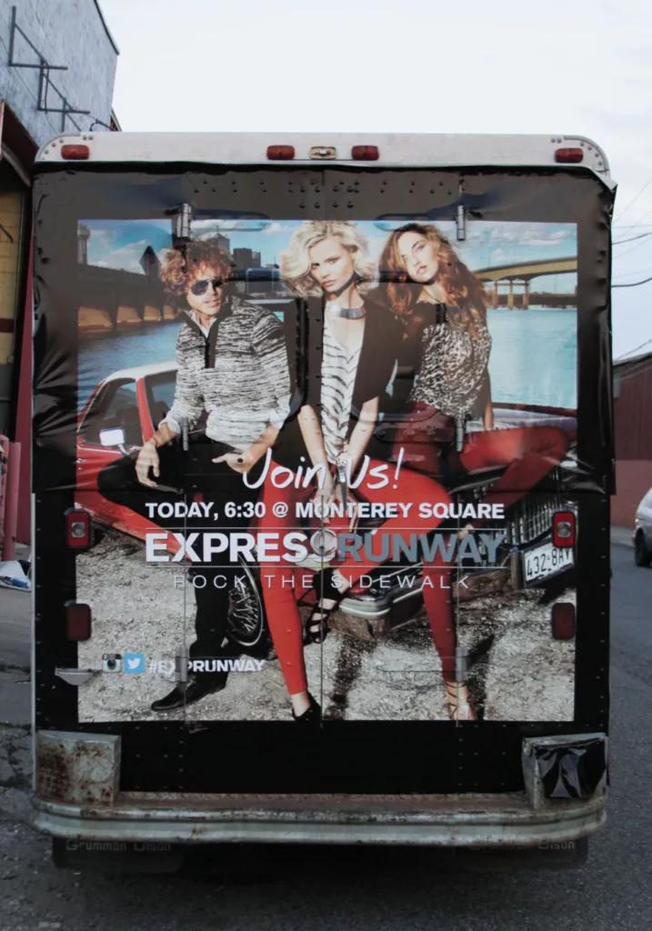 Vehicle Wraps Advertising by KNAM Media, Express-Runway