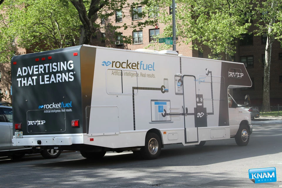 Bus Wrap Advertising in Brooklyn, NY by KNAM